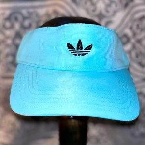Adidas light blue sun-visor hat